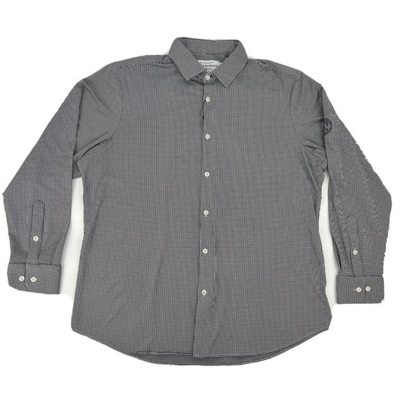 Mizzen+Main Spinnaker Shirt‎ Men XL Button Down White Black Helmets to Hard Hats - Picture 1 of 11